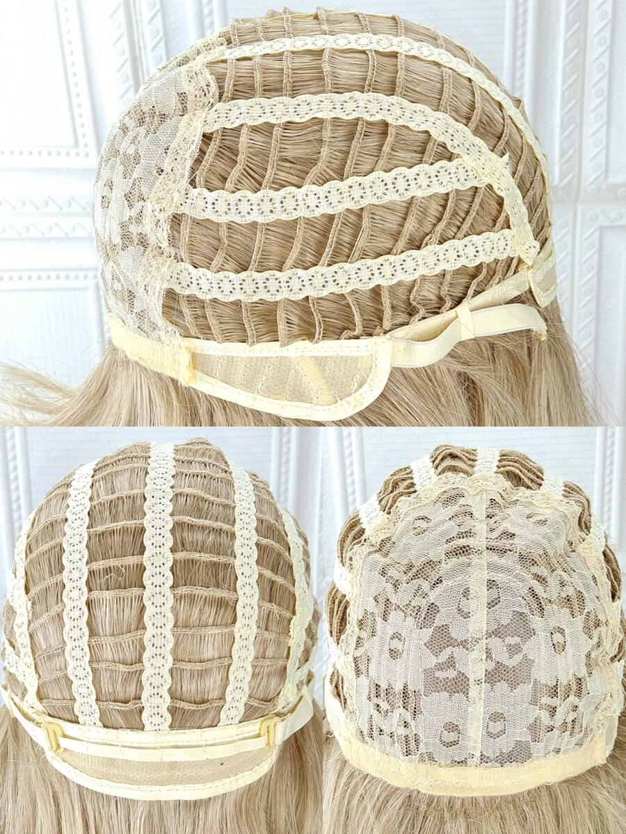 Blonde Bob Wig For Women, Short Blonde Wigs With Bangs, Straight Platinum Blonde Wig For Daily Party Use Heat Resistant 12 Inch