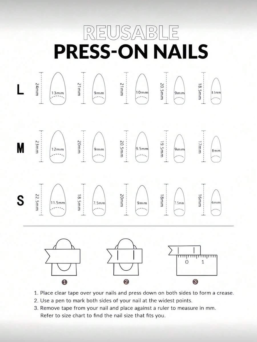 10-Piece Gothic Cat-Eye Almond Press-On Nail Set – product image 9 of 11