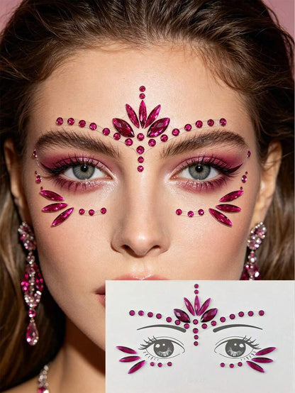 5-Piece Self-Adhesive Face Gem Sticker Set – product image 4 of 12