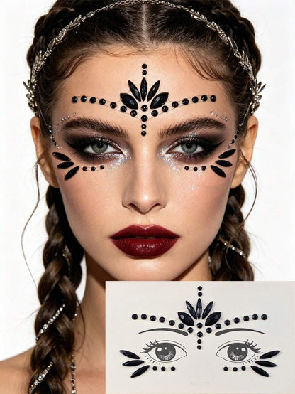 5-Piece Self-Adhesive Face Gem Sticker Set – product image 6 of 12