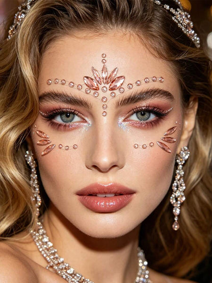 5-Piece Self-Adhesive Face Gem Sticker Set – product image 7 of 12
